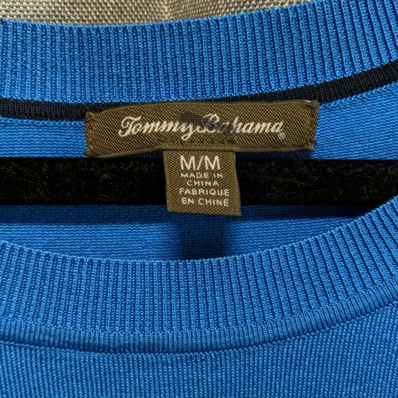 Blue stripe silk sweater - Picture 2 of 2